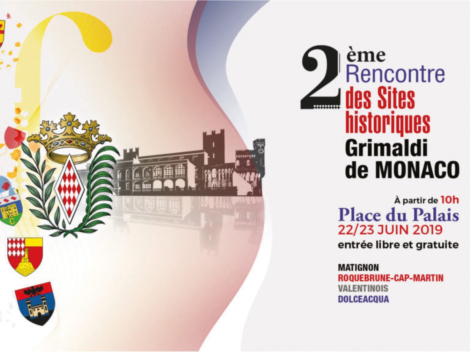 Rencontre des Sites historiques Grimaldi de Monaco : 2e édition