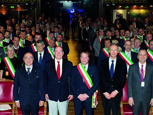 Georges Marsan à la rencontre des maires italiens