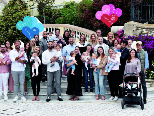 Les familles monégasques accueillies en Mairie à l'occasion de la fête des pères et des mères