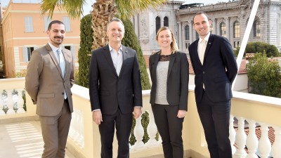 Le Maire rencontre Mélanie Dupuy, nouvelle présidente de la JCE Monaco.
